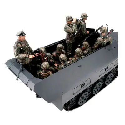 Sada figurek 1:16 12 ks posádky Sd.Kfz. 251, maskování vzor Platan - jaro