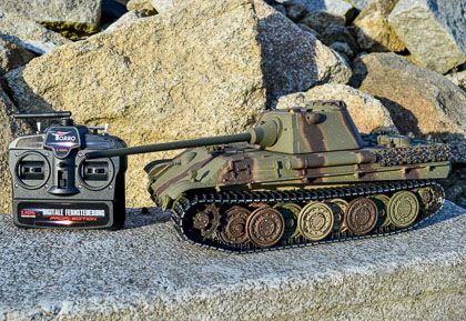 RC tank Panther F - InfraRed - Metal Edice 90% (kamufláž)